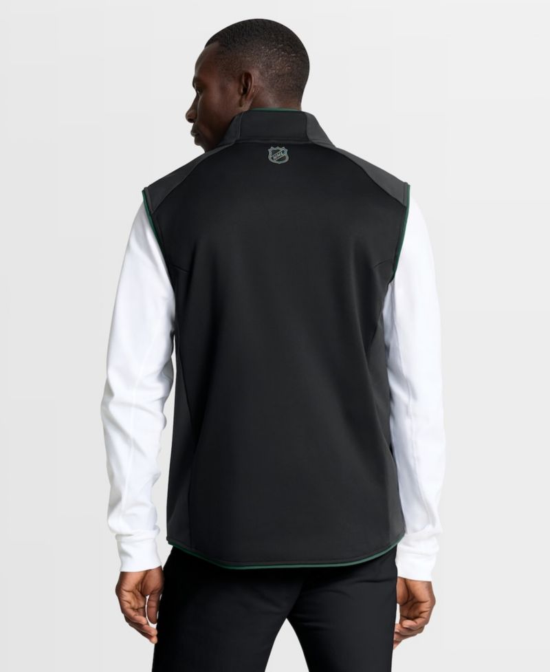 Men's Black Minnesota Wild Authentic Pro Rink Full-Zip Vest