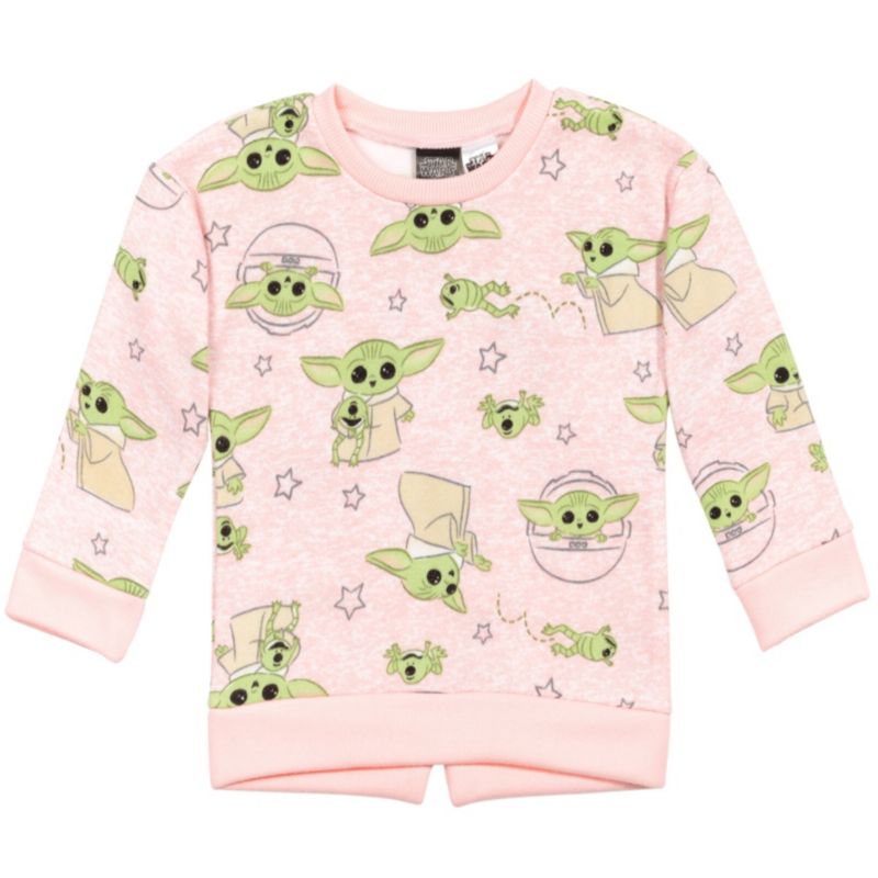 Girls The Mandalorian Fleece Sweatshirt and Leggings Outfit Set to