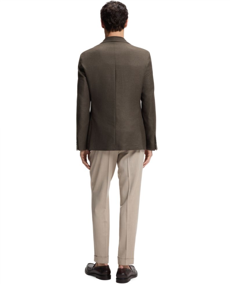 Men's Wool-Linen Regular-Fit Blazer
