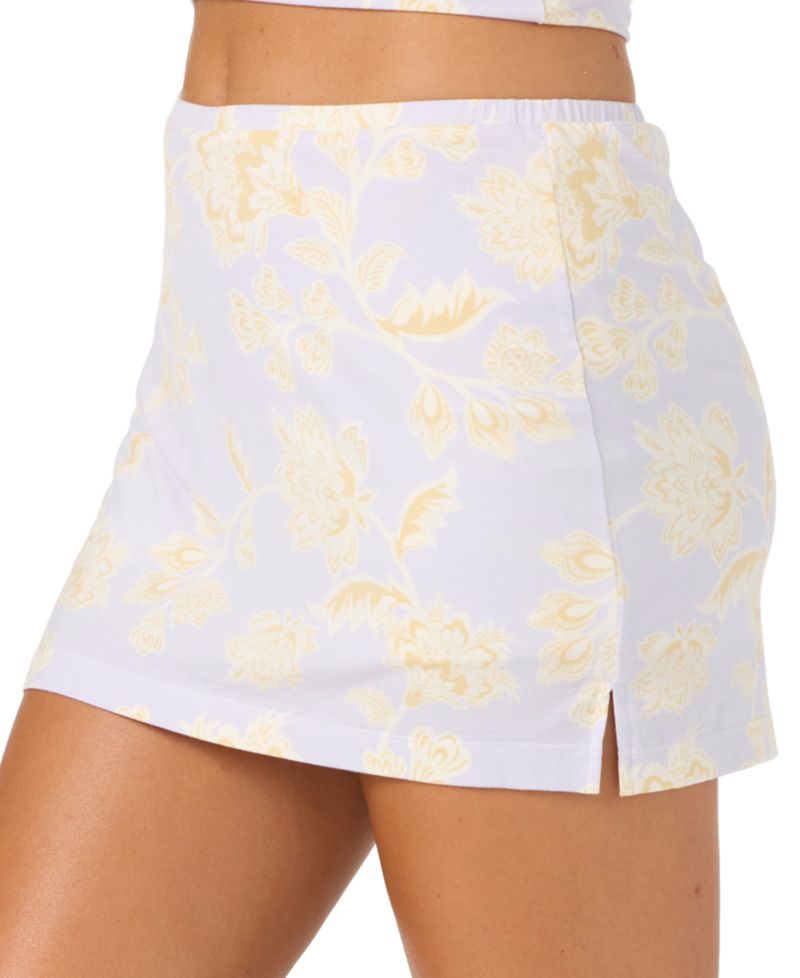 Women's Alyssa Pull-On Floral Micro-Mini Skort