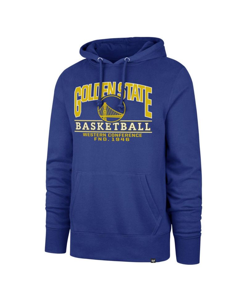 47 Brand Men's Royal Golden State Warriors Big & Tall Good Call Headline Pullover Hoodie