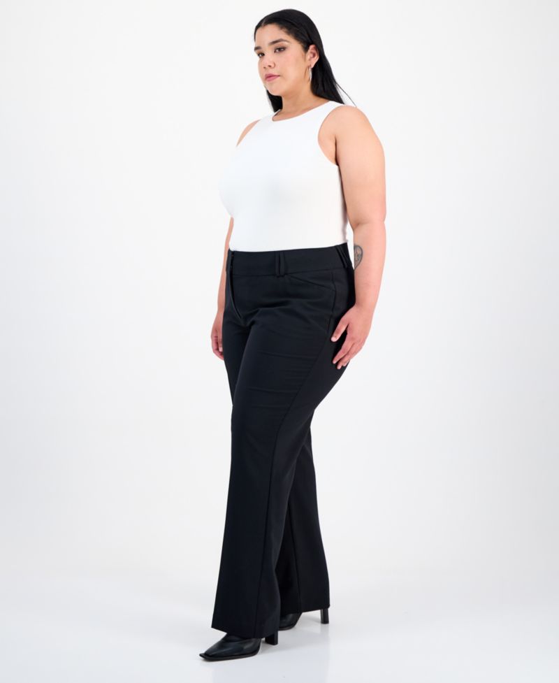 Plus and Petite Plus Size Curvy Bootcut Pants