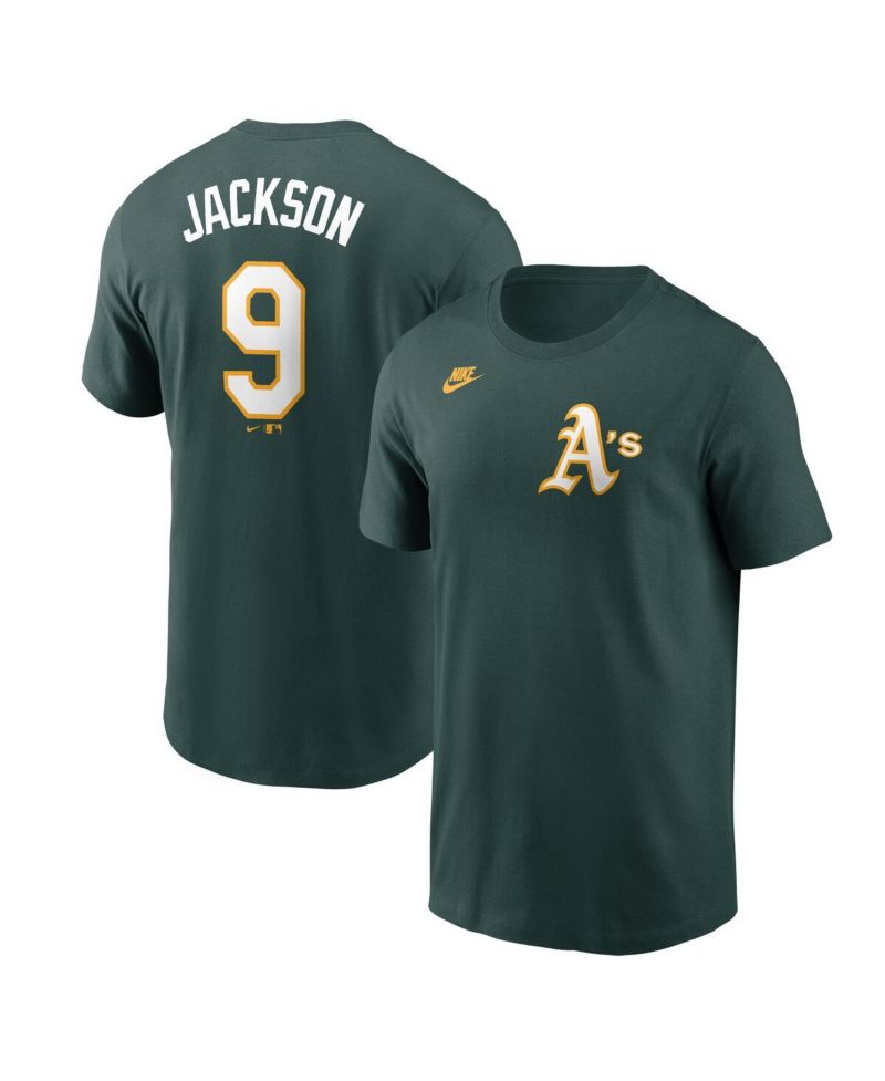 Men's Reggie Jackson Green Athletics Fuse Name & Number T-Shirt