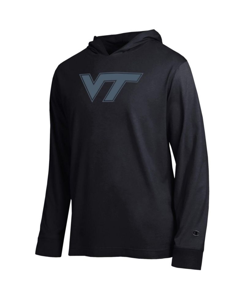 Men's Virginia Tech Hokies Tonal All-Star Hooded Long-Sleeve T-Shirt
