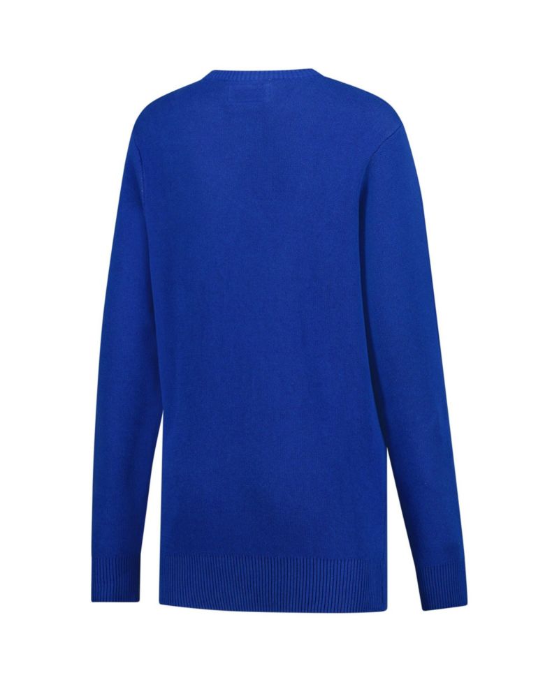 Men's and Women's Royal Kentucky Wildcats Renew Knit Vintage Sweater