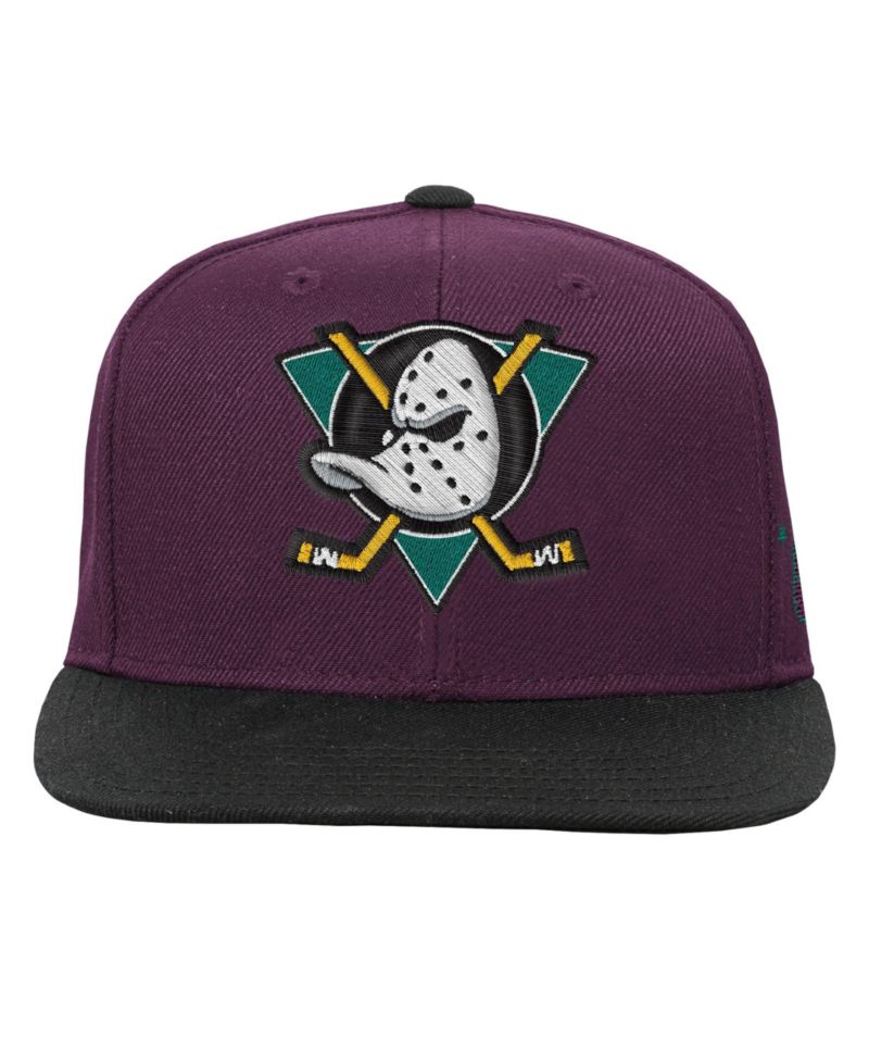 Big Boys and Girls Purple/Black Anaheim Ducks Legendary Snapback Hat