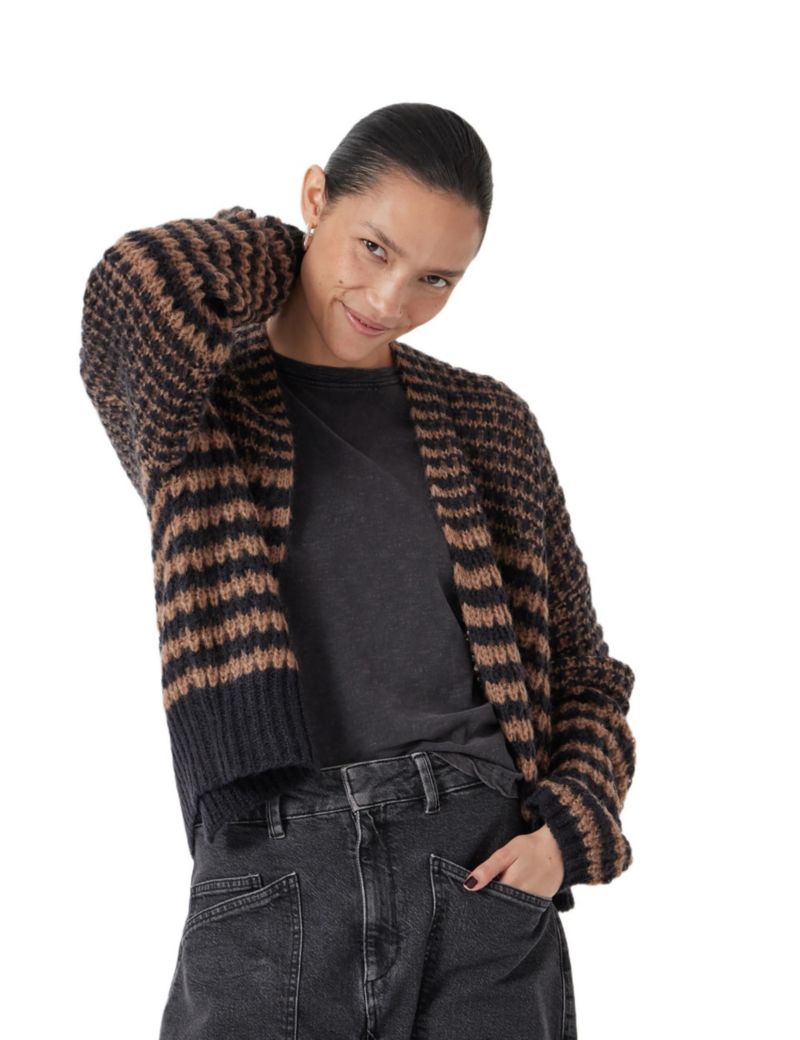 Women's Skye Wool Blend Stripe Cardigan