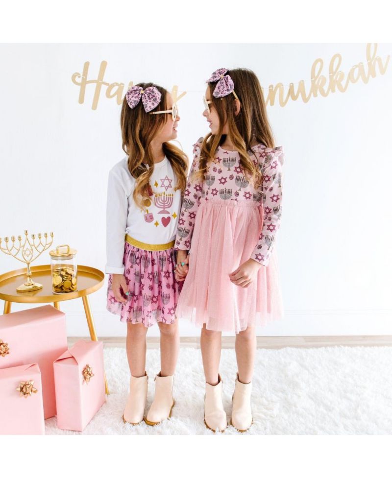Girls 2Y - 10Y Hanukkah Blush Tutu Skirt