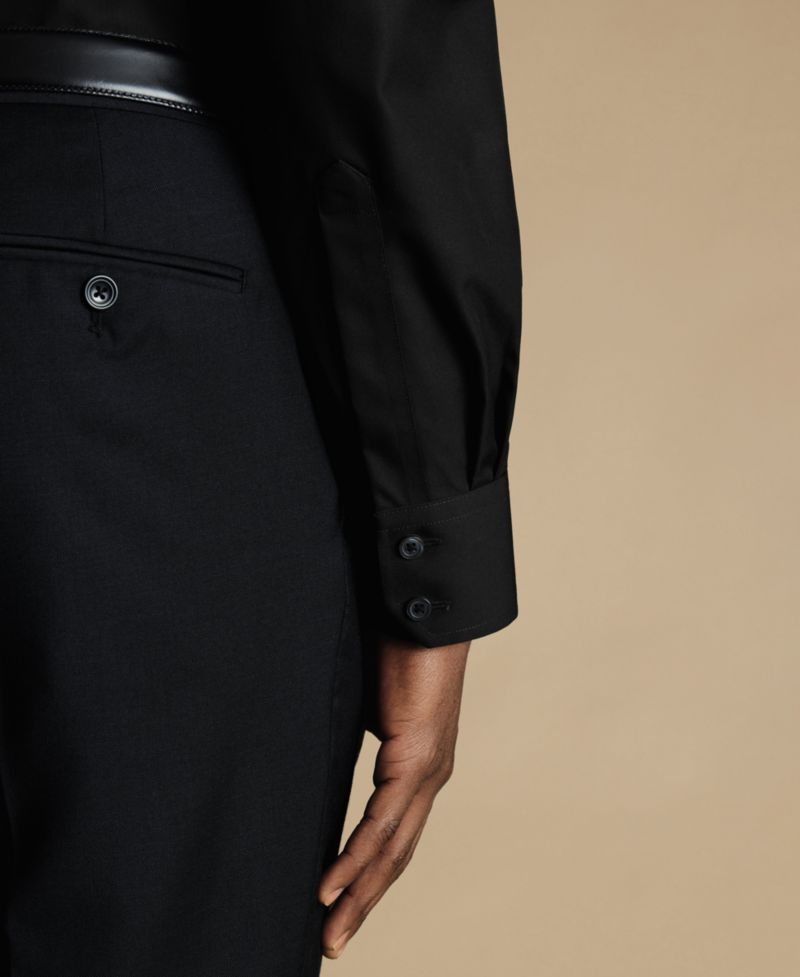 Men's Slim-Fit Poplin Dress Shirt