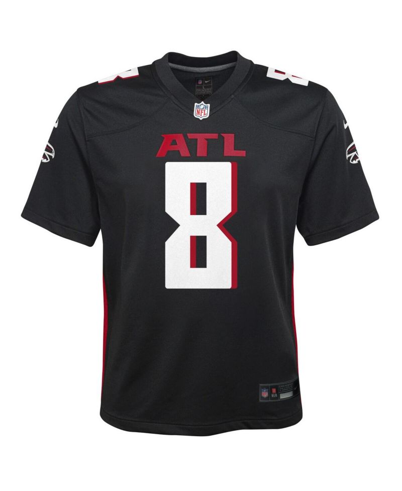 Big Boys and Girls Kyle Pitts Sr. Black Atlanta Falcons Game Jersey