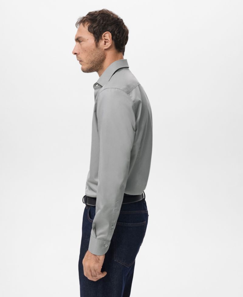 Men's Slim-Fit Lyocell Cotton Shirt