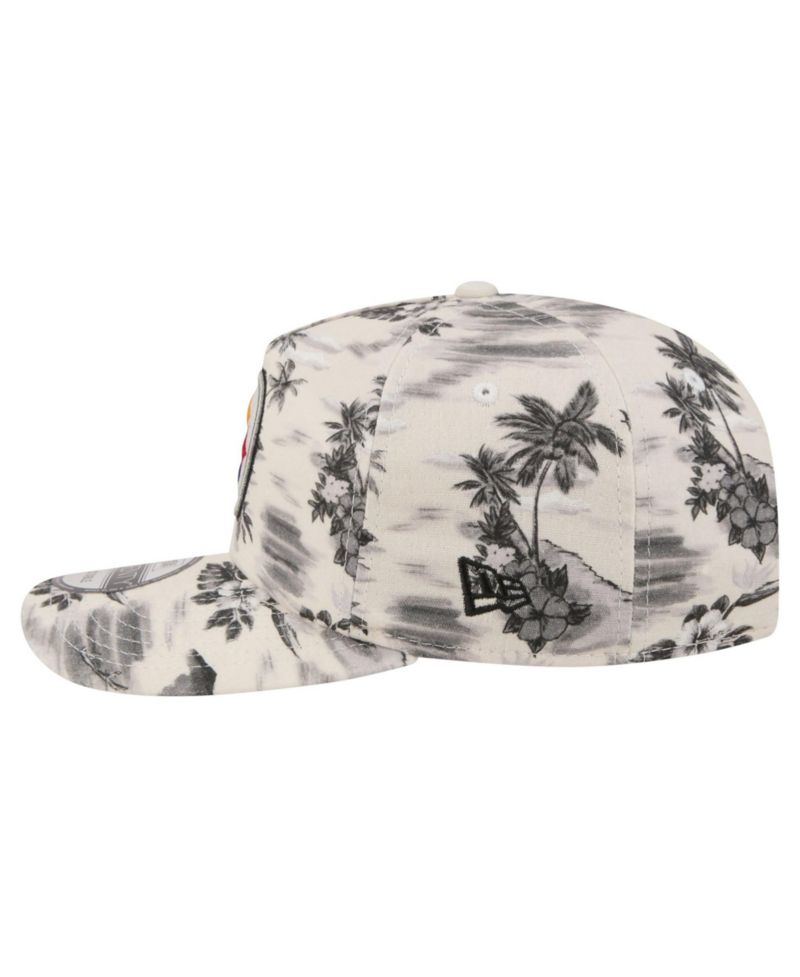 Men's White Pittsburgh Steelers Tropics 19TWENTY Adjustable Hat