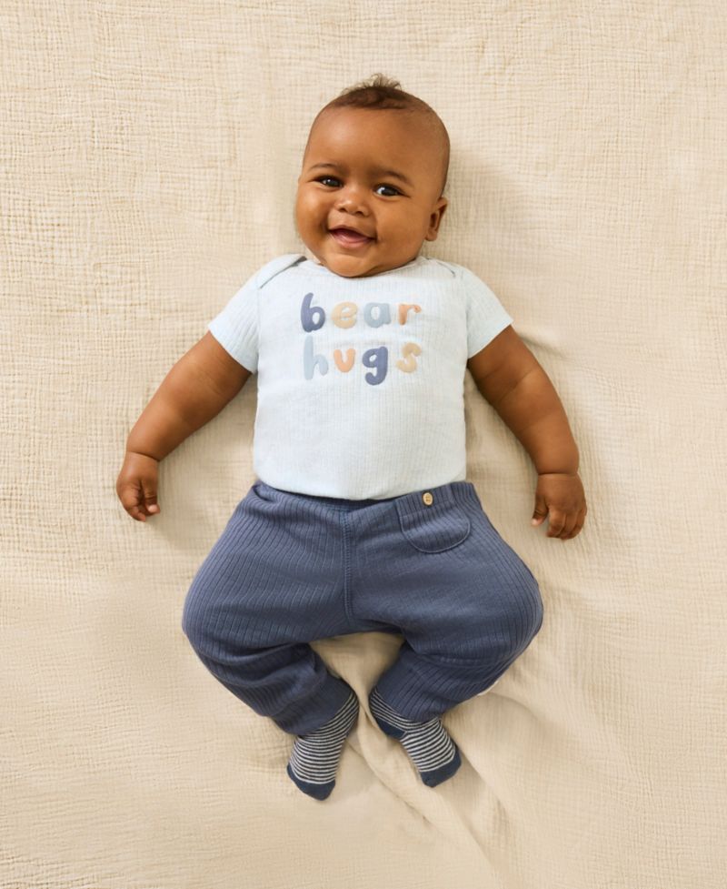 Baby Boys' Short-Sleeve Bodysuits, 3-Pack Set