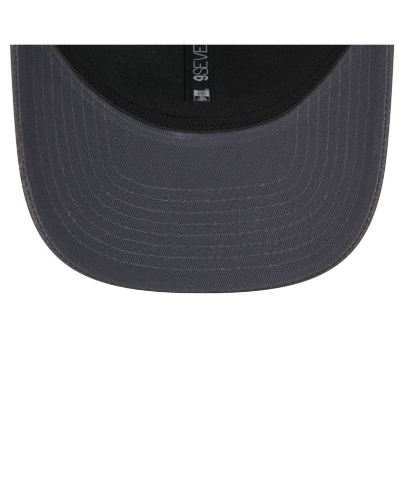 Men's Graphite Golden State Warriors Team Elevated Patch 9SEVENTY Adjustable Hat