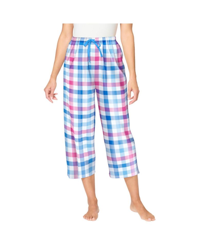 Plus Size Dreams and Co. Woven Sleep Capri Pant