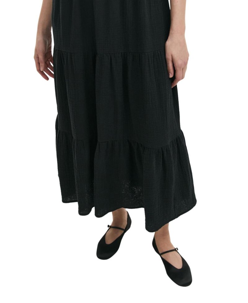 Women's Emmie Cotton Tiered V-Neck Midi Dress