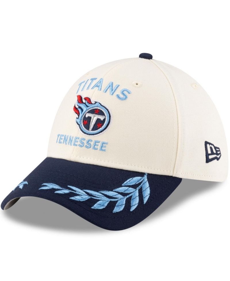 Men's Cream/Navy Tennessee Titans 2025 NFL Draft 39THIRTY Flex Hat