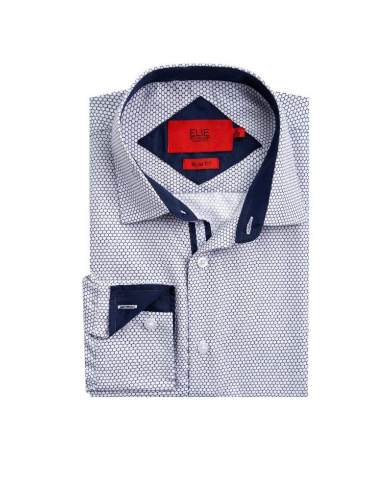 Men's Slim Fit Honeycomb Shirt