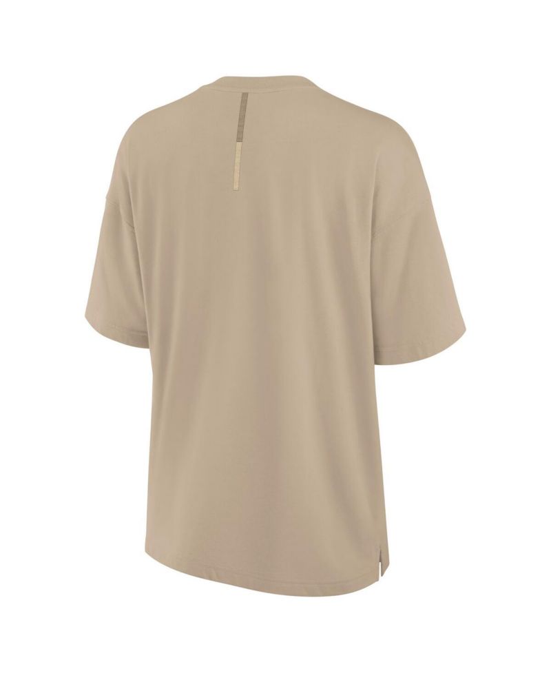 Women's Khaki Houston Astros Elements Oversized T-Shirt