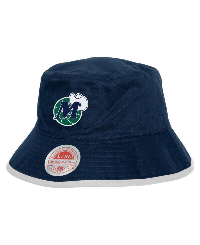 Men's Navy/Green Dallas Mavericks Flip It Reversible Bucket Hat