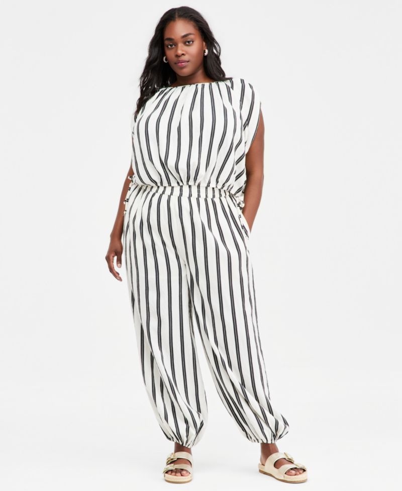 Trendy Plus Size Emma Sleeveless Side-Tie Top