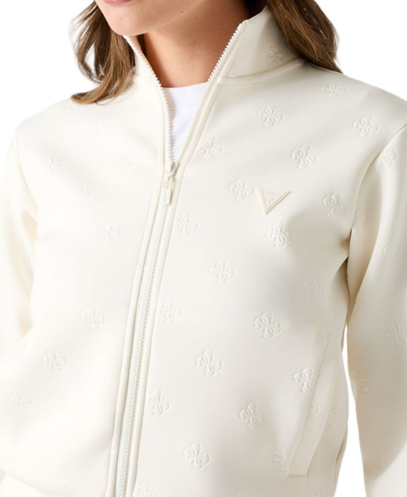 Women's Calista 4G Full Zip Scuba Knit Mock Neck Sweatshirt