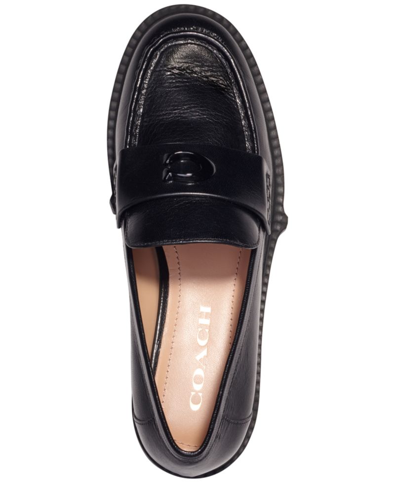 Women's Leah Platform Leather Lug Sole Loafers
