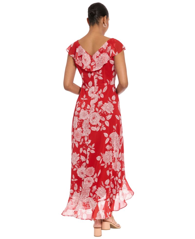 Petite V-Neck Short-Sleeve Dress