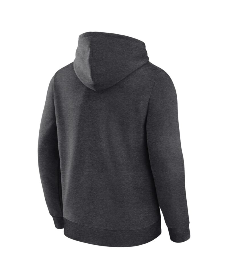 Men's Heather Charcoal Seattle Seahawks Arch Victory Hoodie