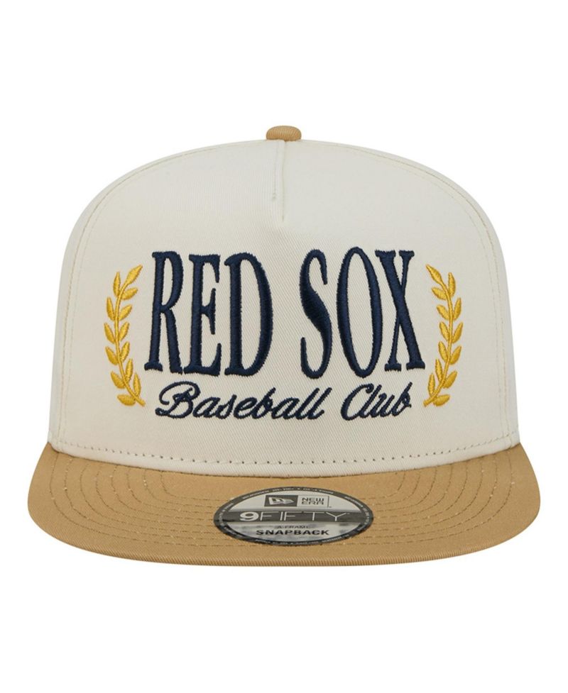 Men's Cream Boston Red Sox Club 9FIFTY A-Frame Snapback Hat