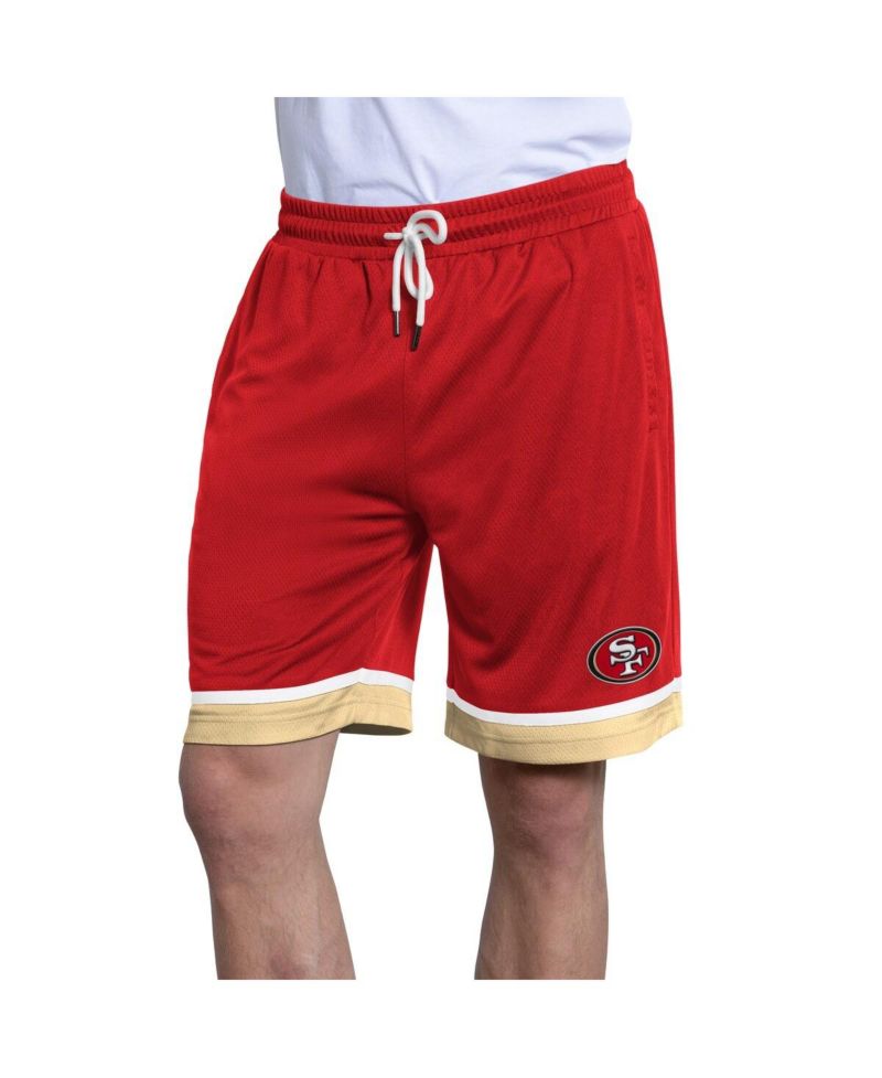 Men's Scarlet San Francisco 49ers Power Play Mesh Shorts