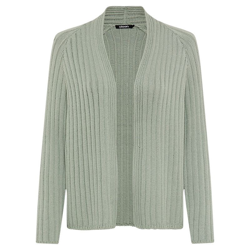 Women's Rib Knit Open Front Cardigan