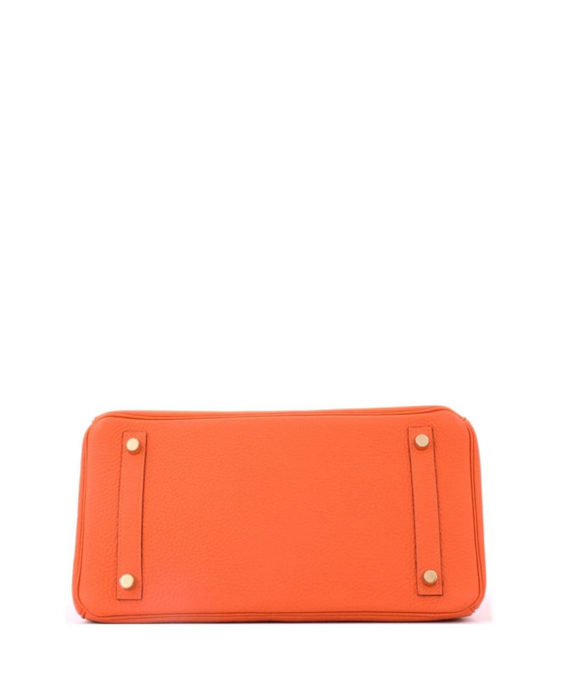 Birkin 30 Handbag Orange Togo with Gold Hardware