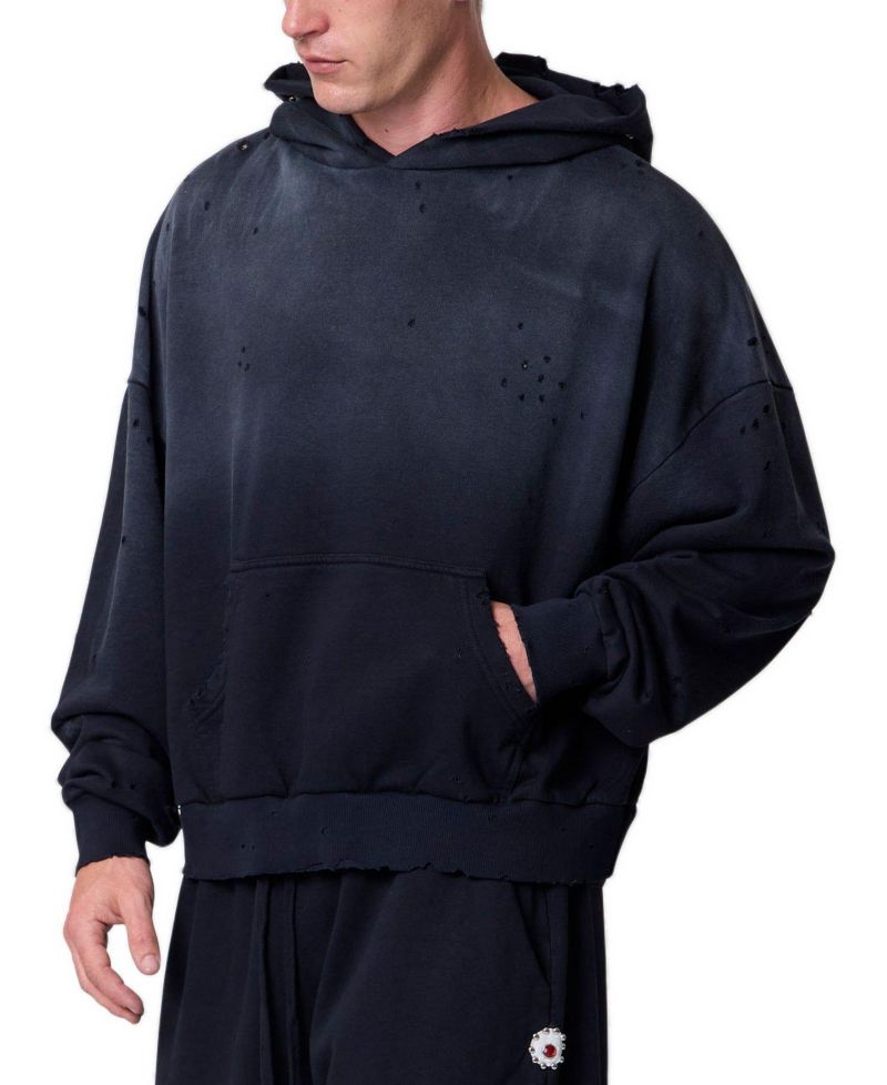 Men's Mojave Oversized Distressed Hoodie
