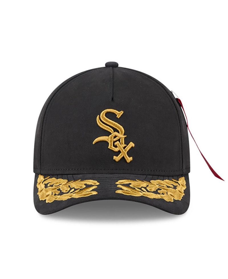 Men's Black Chicago White Sox A-Frame 9FORTY Adjustable Hat
