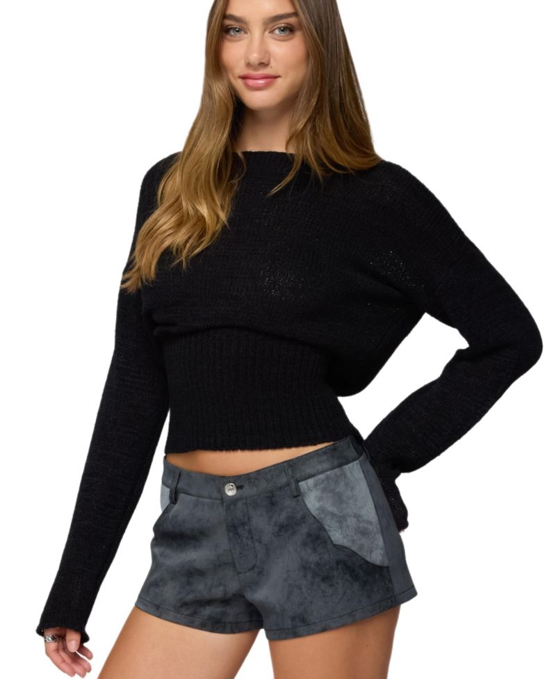 Women's Tezi Boat Neck Light Knit Top