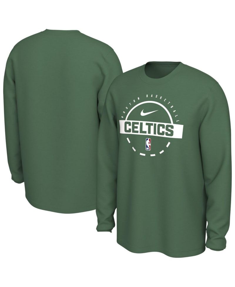 Men's Kelly Green Boston Celtics Authentic Long Sleeve Practice T-Shirt