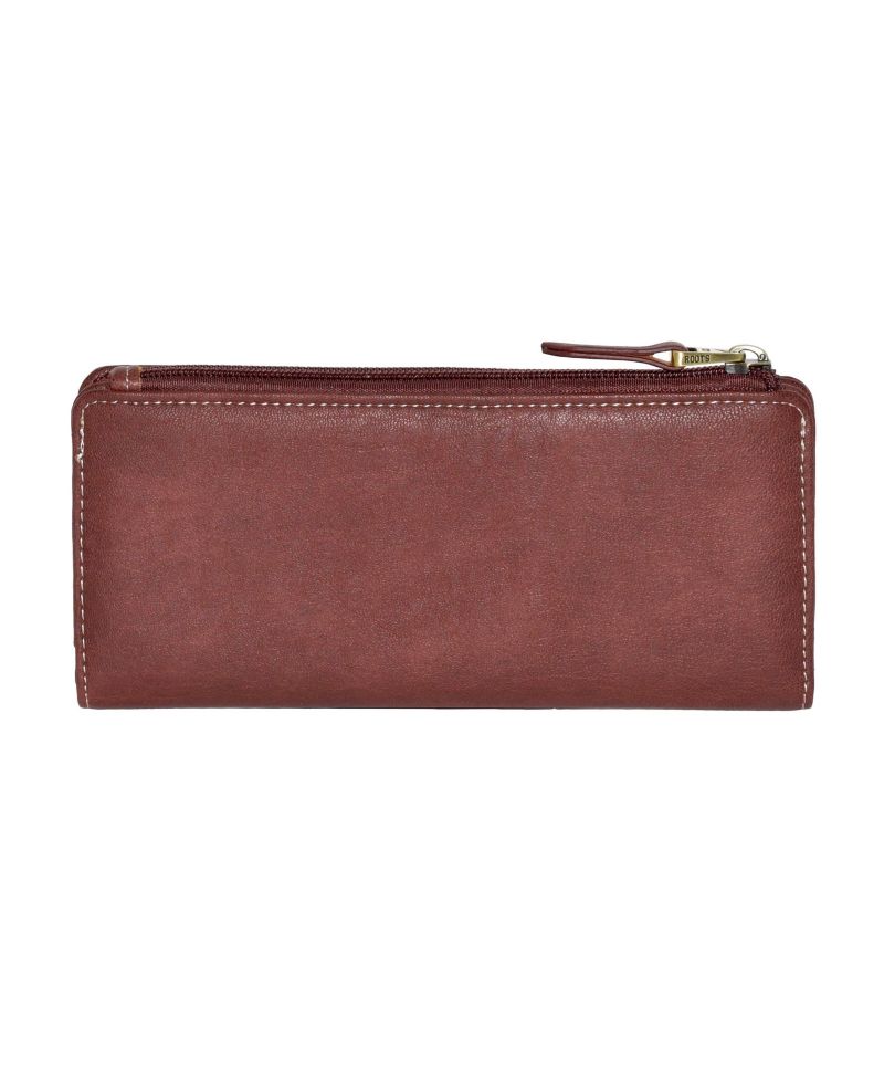 Slim Ladies Wallets With Top Zipper