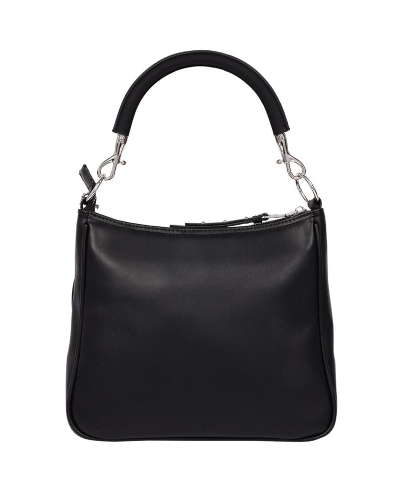 Moto Zip Top Hobo Bag with Lock Pocket Charm - Convertible Shoulder bag