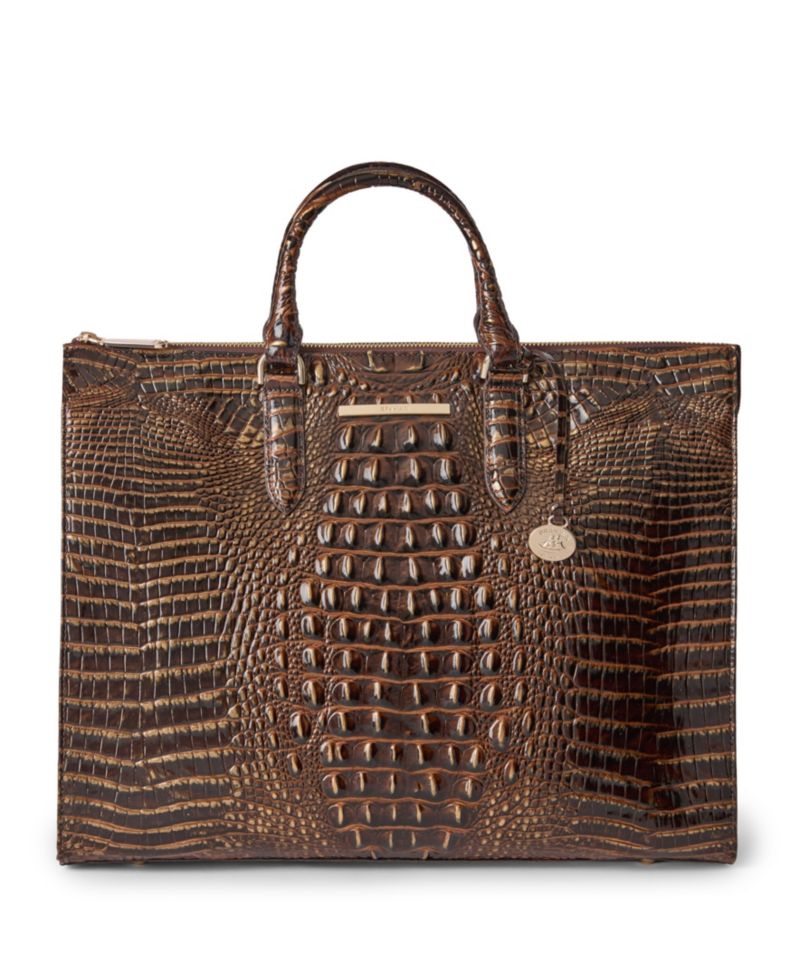 Large Leather Business Tote Bag