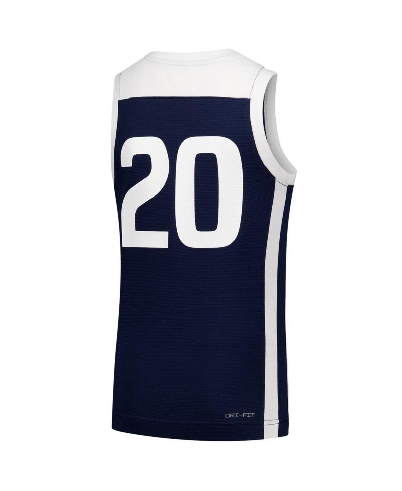 Big Boys and Girls 20 Navy Butler Bulldogs Replica Basketball Jersey
