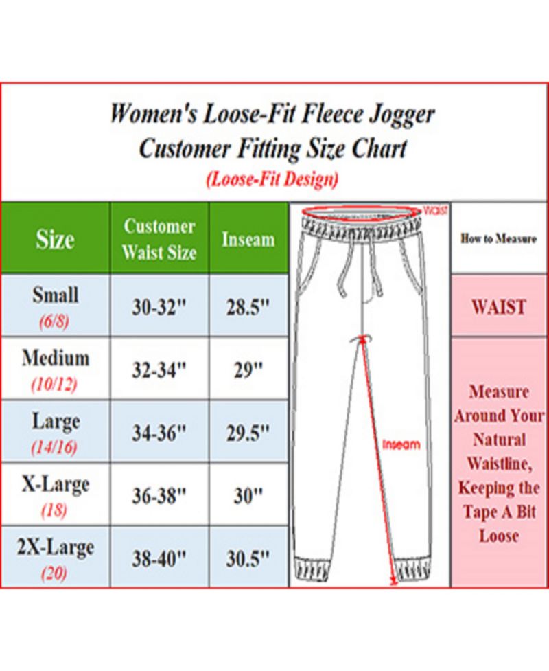 Women's Loose-Fit Fleece Jogger Sweatpants 3-Pack