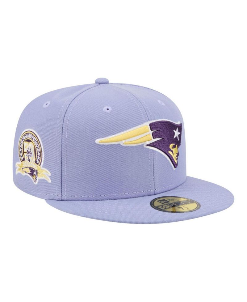 Men's Light Purple New England Patriots Lavender Bloom 59FIFTY Fitted Hat