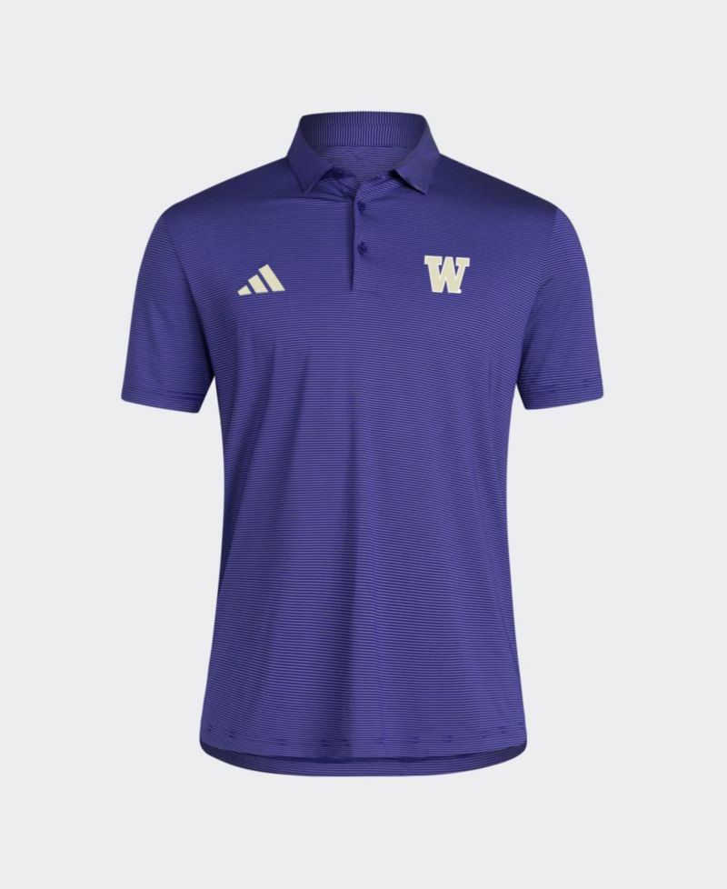 Men's Purple Washington Huskies Ultimate 365 Stripe Polo shirt