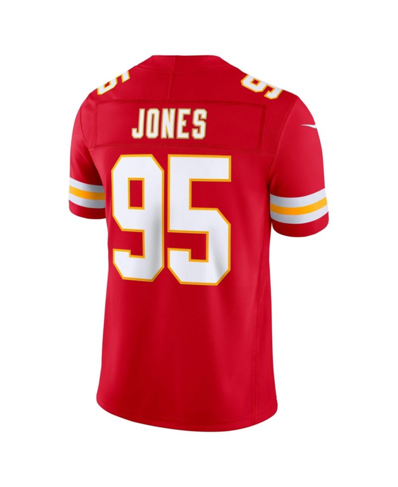 Men's Chris Jones Red Kansas City Chiefs Vapor F.U.S.E. Stitched Limited Jersey