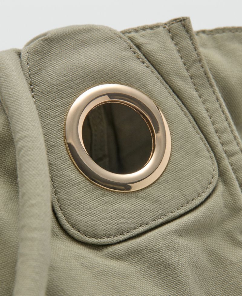 Women's Eyelets Canvas Bag