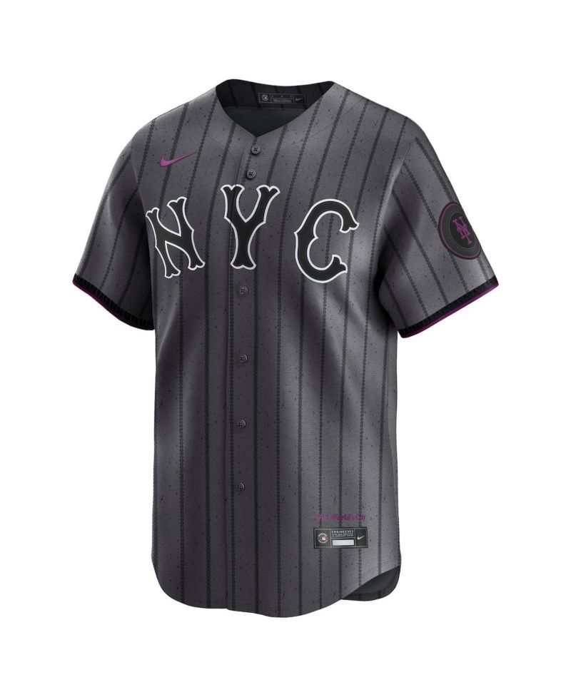 Men's Gray New York Mets City Connect Limited Jersey
