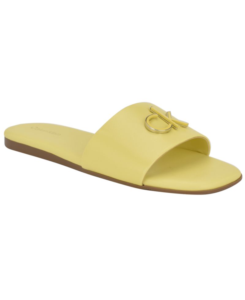 Women's Yancie Logo Flat Slide Sandals
