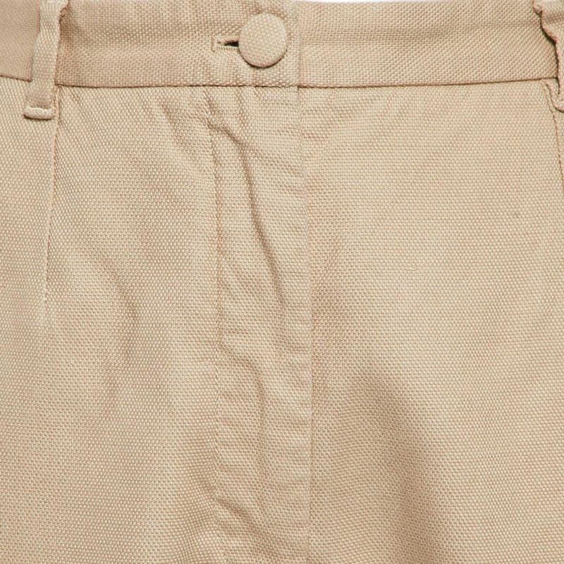 Women's Pre-Owned Dolce and Gabbana Beige Cotton Blend Trousers