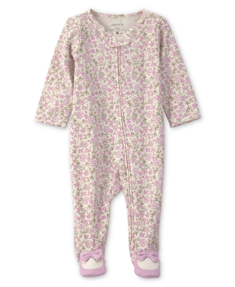 Baby Girl's Floral 2-Way Zip Sleep & Play